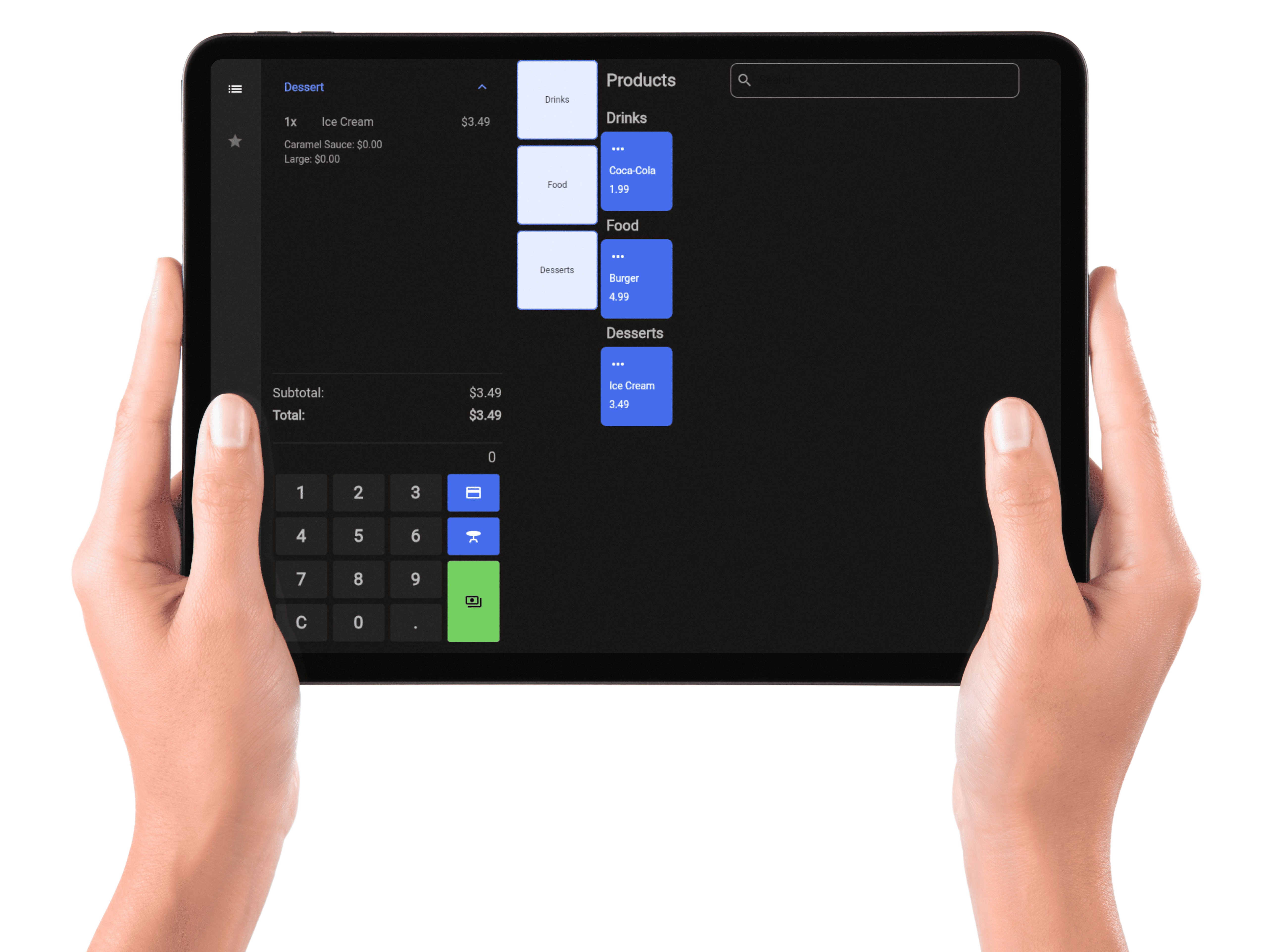 Betaalterminals op verschillende apparaten